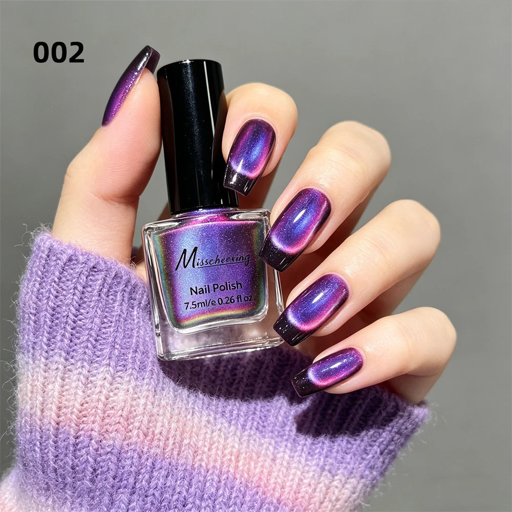9D Cat Eye Magnetic Nail Polish – No UV Lamp, Quick Dry Magnetic Nail Polish PRIMED 02