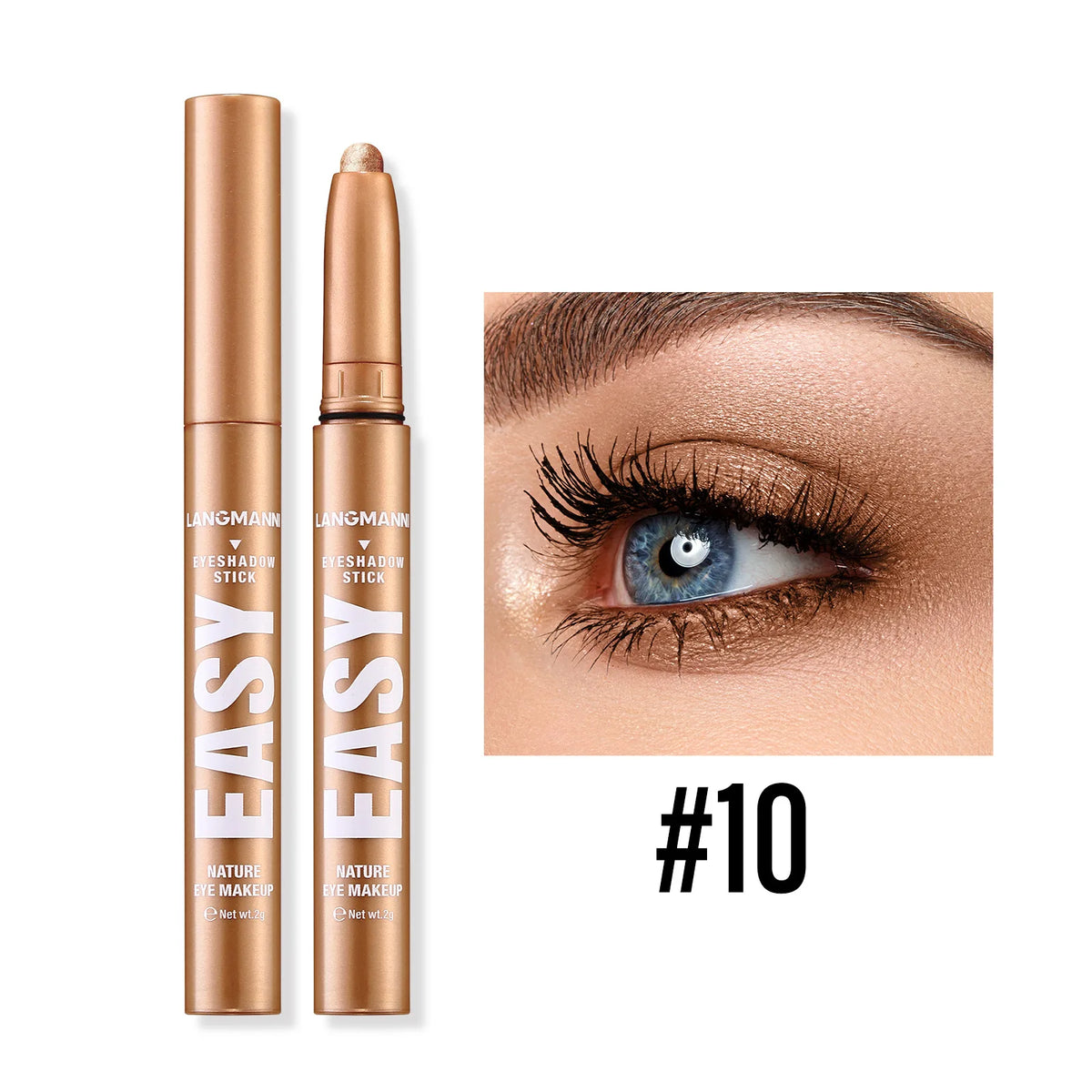 Smoky Rose Purple Eyeshadow Stick – Glitter Shimmer & Matte
