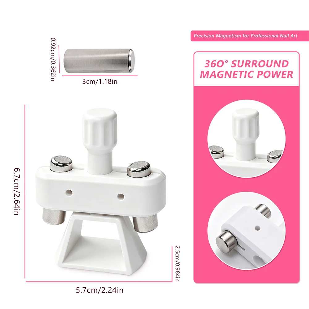 Rotating Cat Eye Nail Magnet Gyroscope Tool – Glass Bead Art