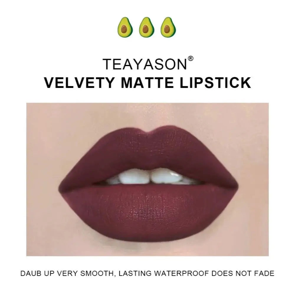 TEAYASON Matte Lipstick Set 3pcs – Waterproof Velvet Long-Lasting
