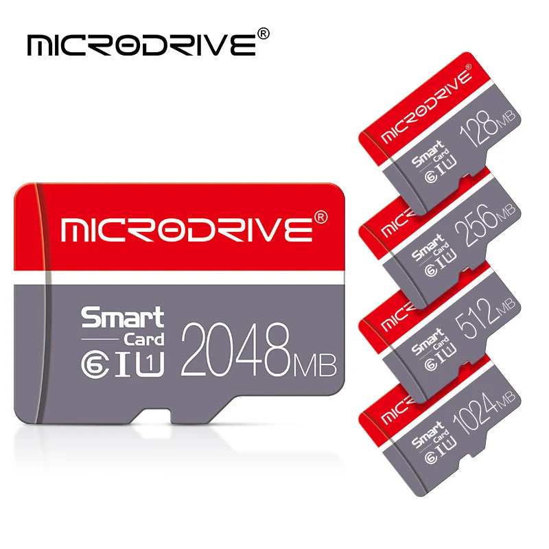MicroDrive TF/Micro SD Card 128MB–8GB | C6 U1 V10 Flash Memory Card PRIMED