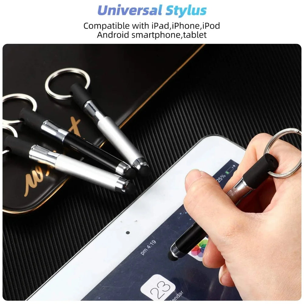 Mini 2-in-1 Stylus & Ballpoint Pen with Keychain | All Phones Stylus Ballpoint Pen PRIMED