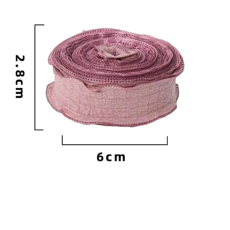 10 Yards Fishtail Wave Edge Pleated Chiffon Ribbon 2.5cm