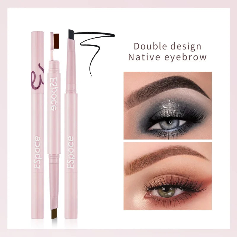 Blana Dual-Head Rotating Eyebrow Pencil – Waterproof 24H Eyebrow Pencil PRIMED