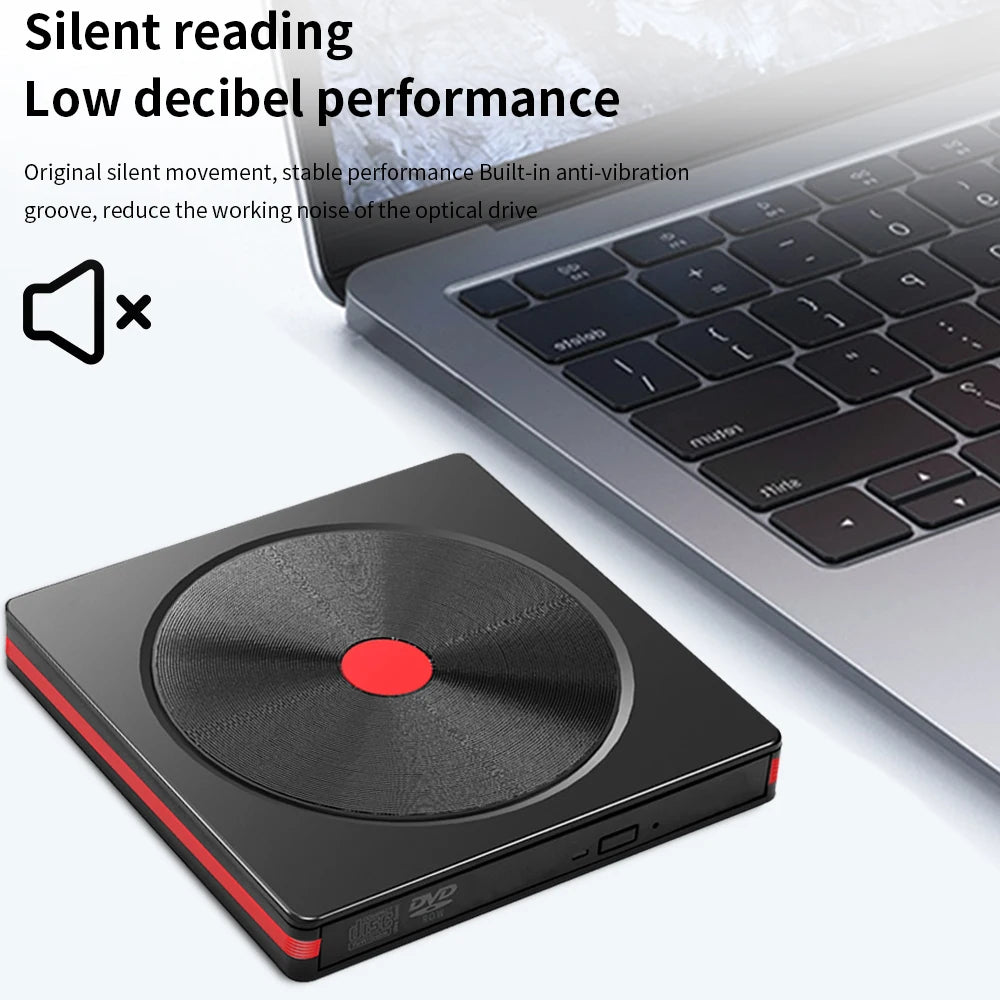 TISHRIC USB External DVD Drive CD Player USB 3.0 Type-C