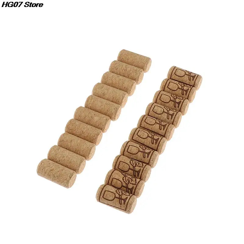 10-Pack Straight Wooden Wine Bottle Stoppers & Corks Set Wine Bottle Stoppers PRIMED