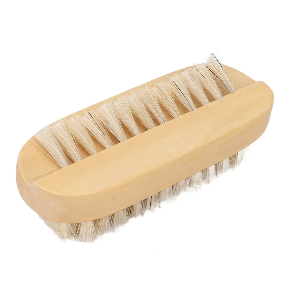 Wooden Double-Sided Nail Cleaning Brush | Salon & Home