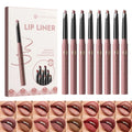8-Color Rotatable Matte Lip Liner Set – Waterproof Long-Lasting Matte Lip Liner Set PRIMED 1 set