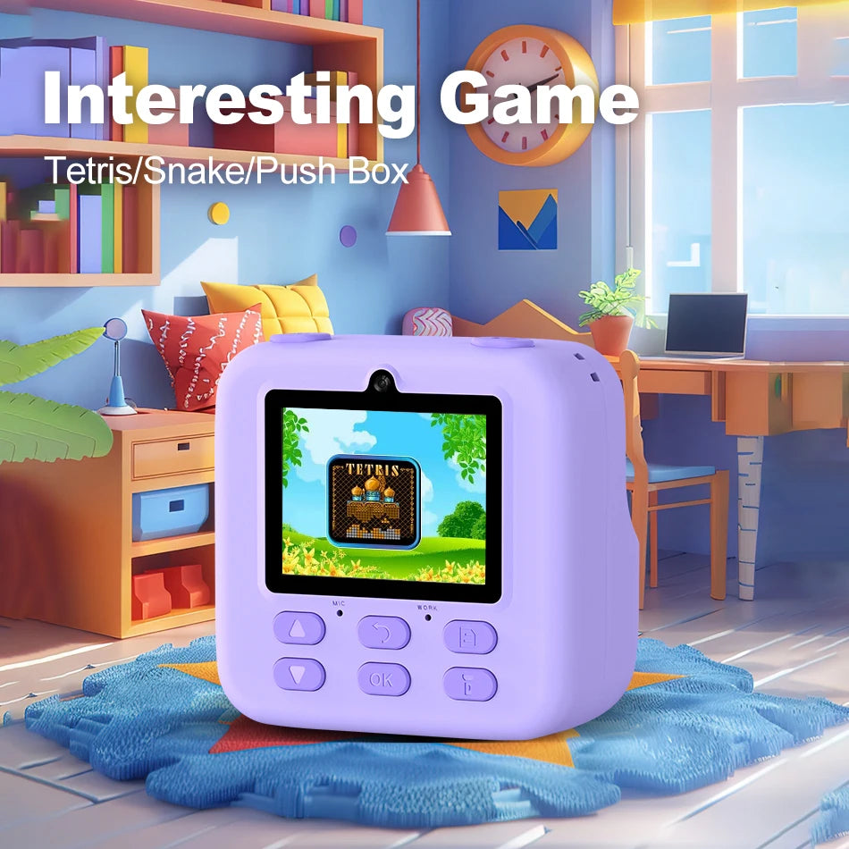 Kids Instant Print Camera 1080P HD | 58mm Thermal, Ages 3–12 Kids Instant Camera PRIMED