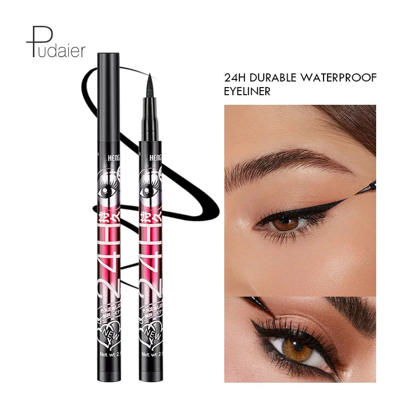 Blana 24H/36H Waterproof Black Liquid Eyeliner – Smudge-Proof Liquid Eyeliner Pen PRIMED