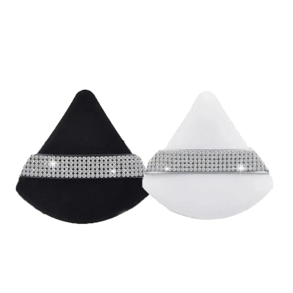 Triangle Crystal Velvet Setting Powder Puff – Diamond Ribbon