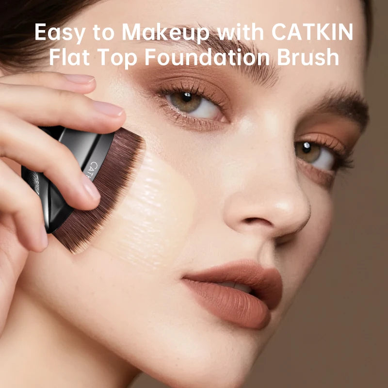 CATKIN Flat Top Foundation Brush – Soft & Cruelty-Free