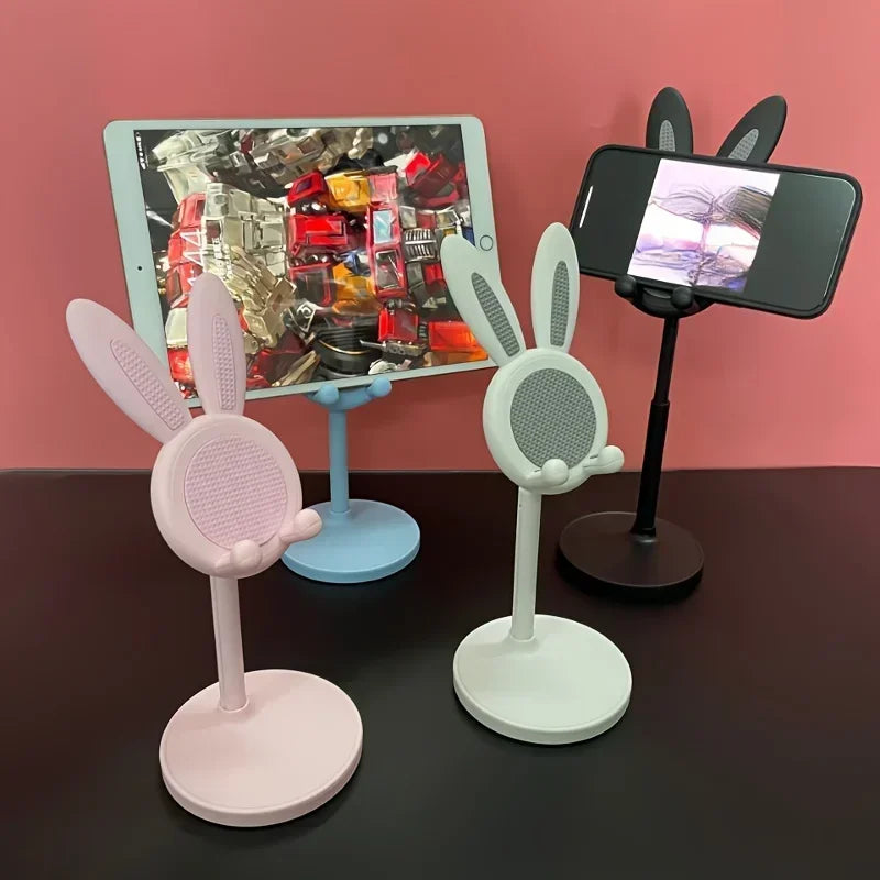 Cute Rabbit Phone & Tablet Stand – Adjustable Height Holder Phone Tablet Stand PRIMED