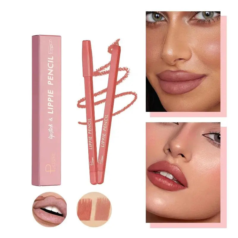 Eldridge 12-Color Matte Lip Liner – Waterproof Long Lasting Lip Liner Pencil PRIMED