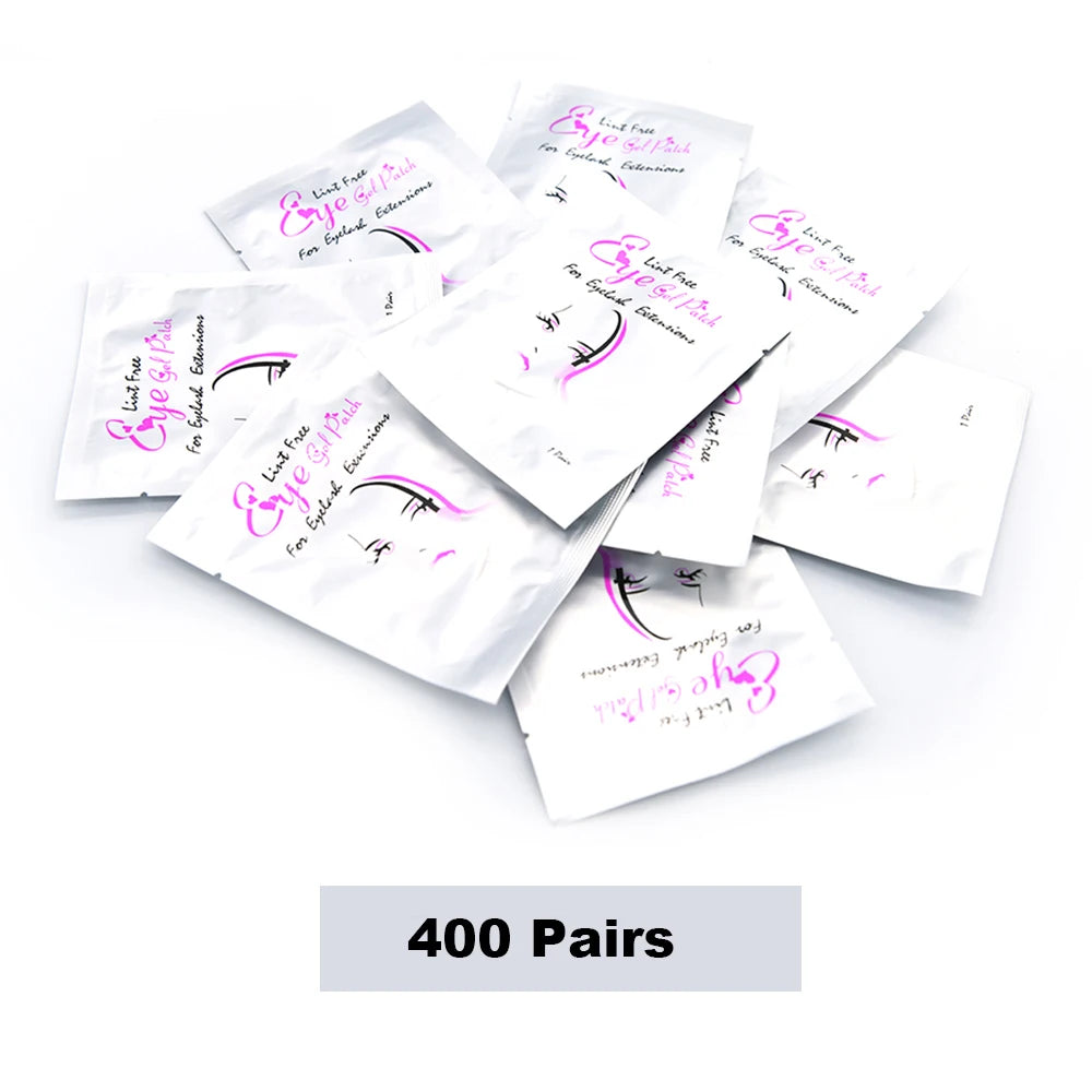 400 Pairs Hydrogel Under Eye Pads for Eyelash Extensions Eyelash Extension Pads PRIMED 400 Pairs Girl