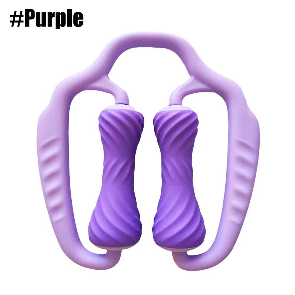 Wheel Roller Massager for Leg, Arm & Muscle Recovery | JOMMJO Muscle Roller Massager PRIMED Purple No plug