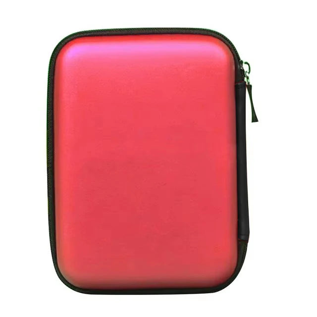 UTHAI 2.5" HDD Carrying Case – EVA Hard Drive Storage Bag HDD Carrying Case PRIMED T27-red