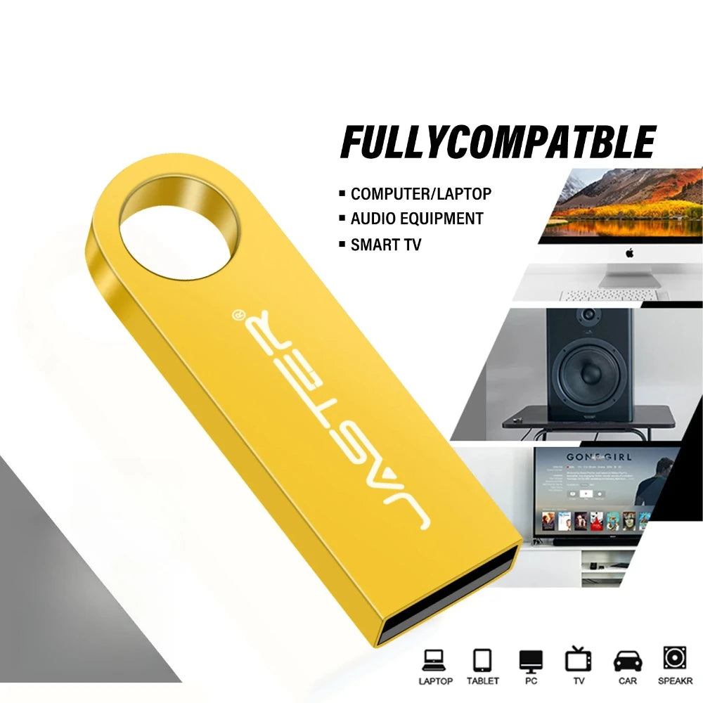 20 Pack Metal USB Flash Drives Custom Logo 2GB–128GB Bulk USB Flash Drive PRIMED