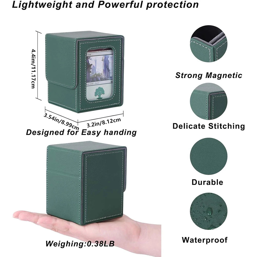 MTG Commander Deck Box – Holds 100+ Double-Sleeved Cards Card Deck Box PRIMED