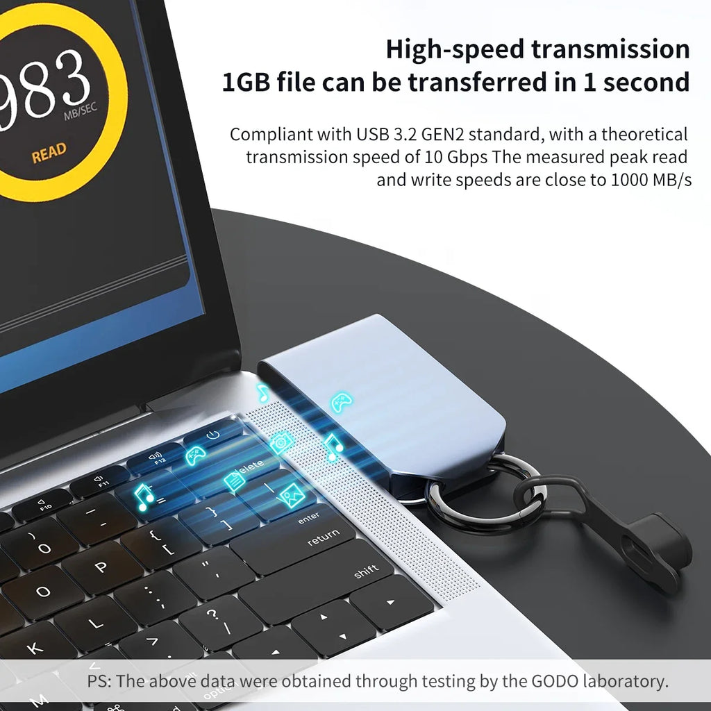 GODO M.2 NVMe SSD Enclosure USB 3.2 Aluminum | 2230 2242 SSD Enclosure PRIMED