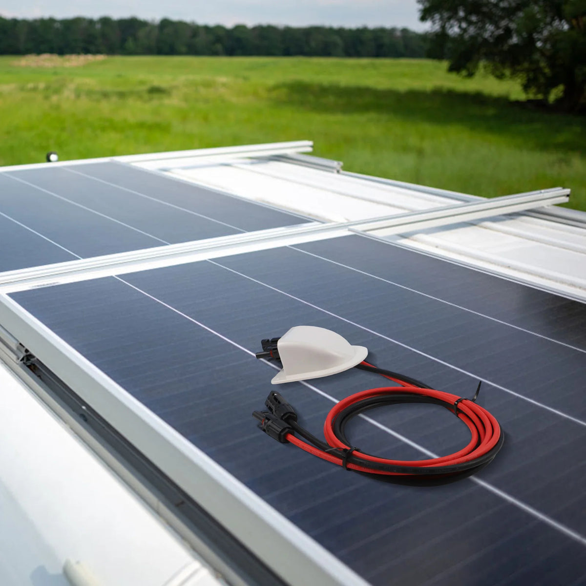 Solar Dual Cable Entry Gland – IP68 ABS for RV & Yacht
