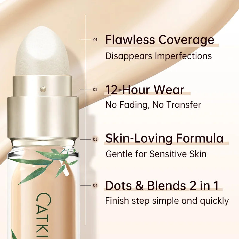 CATKIN Panda Double-Headed Liquid Concealer | Oil Control 5 Shades