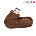 JASTER Wooden USB 3.0 Flash Drive | 16–128GB Custom Logo Wooden USB Flash Drive PRIMED 4GB Walnut wood China Mainland