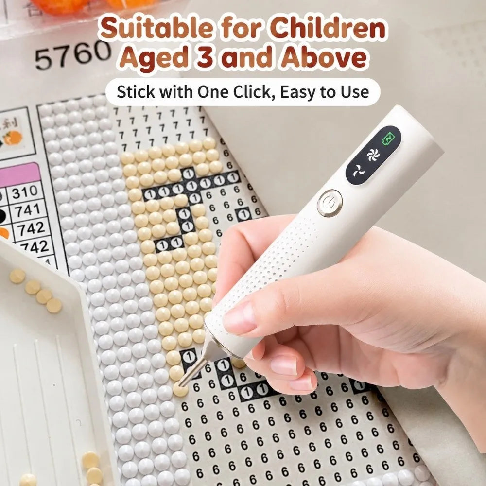 Wireless Electric Diamond Painting Pen | 2-Speed Auto Pickup