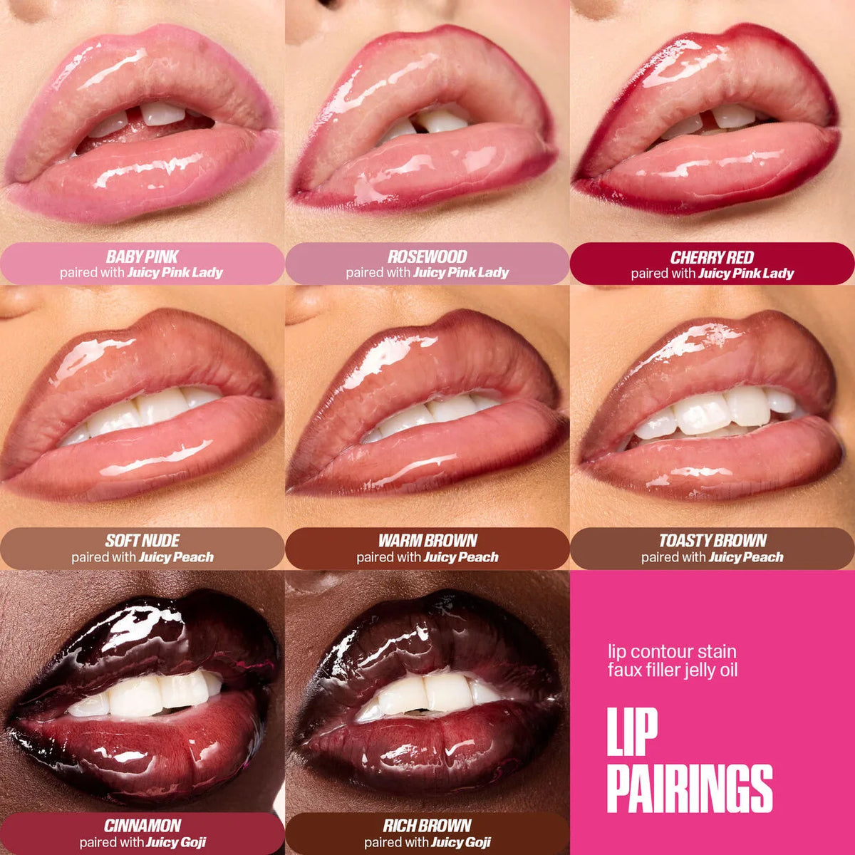 Waterproof Velvet Matte Lip Liner Pencil – Nude & Cherry Red
