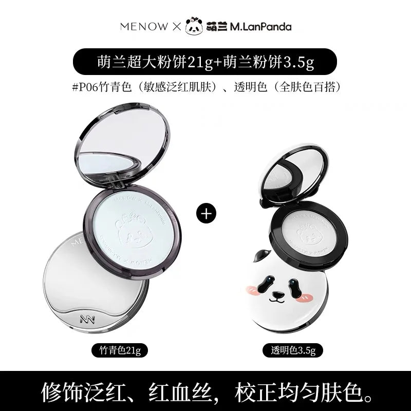 MENOW Panda Pressed Powder – Oil Control Long-Wear Concealer 21g