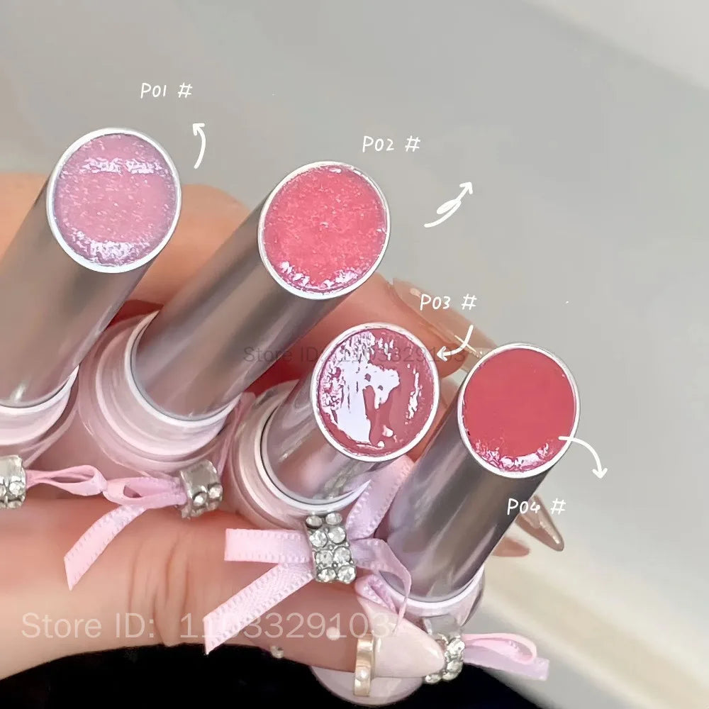 FLORTTE Glass Sea Solid Lip Gloss – Mirror Finish Lip Glaze Solid Lip Gloss PRIMED
