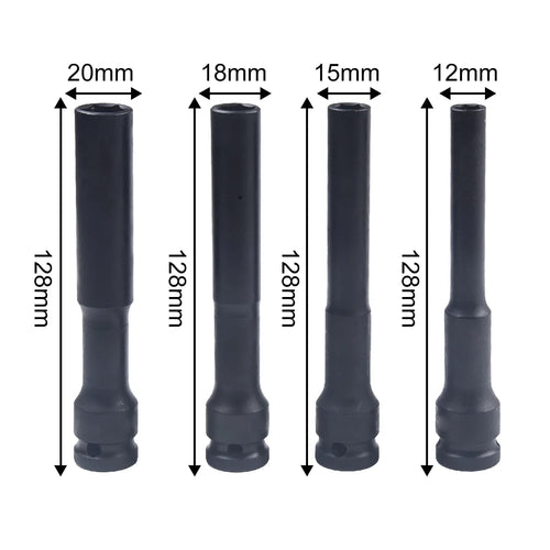 1/2" Drive Deep Hex Socket Set 8–14mm | Chrome Vanadium Deep Hex Socket Set PRIMED