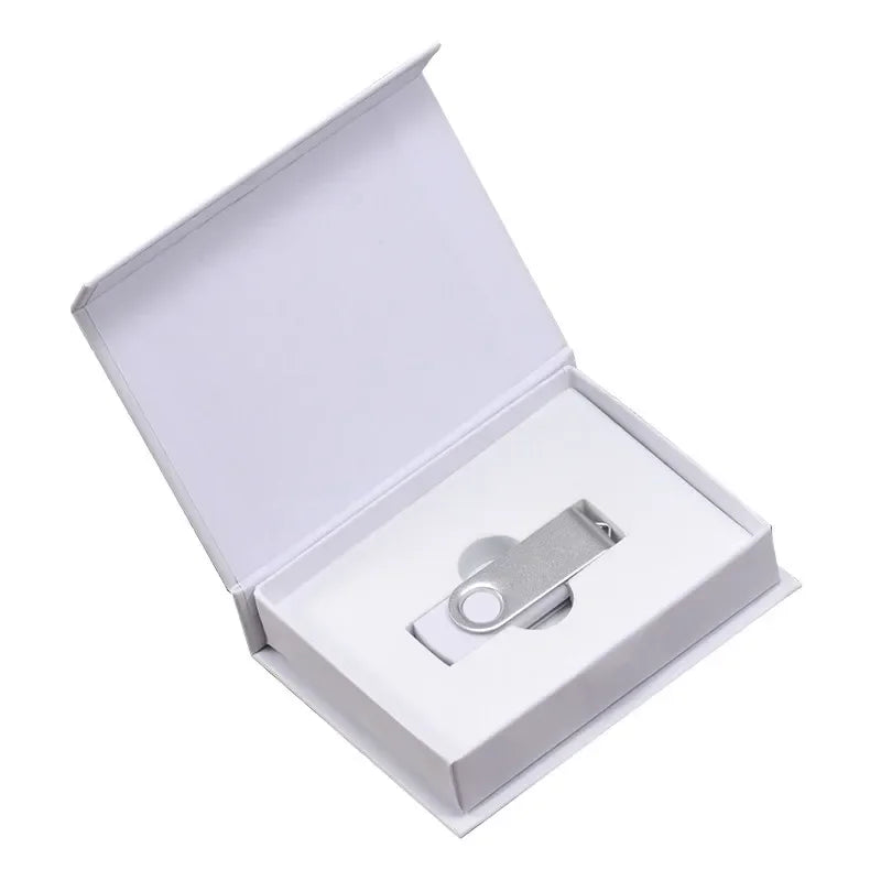 JASTER USB Flash Drive 8GB–128GB | Rotatable Memory Stick USB Flash Drive PRIMED 128GB White with box CN