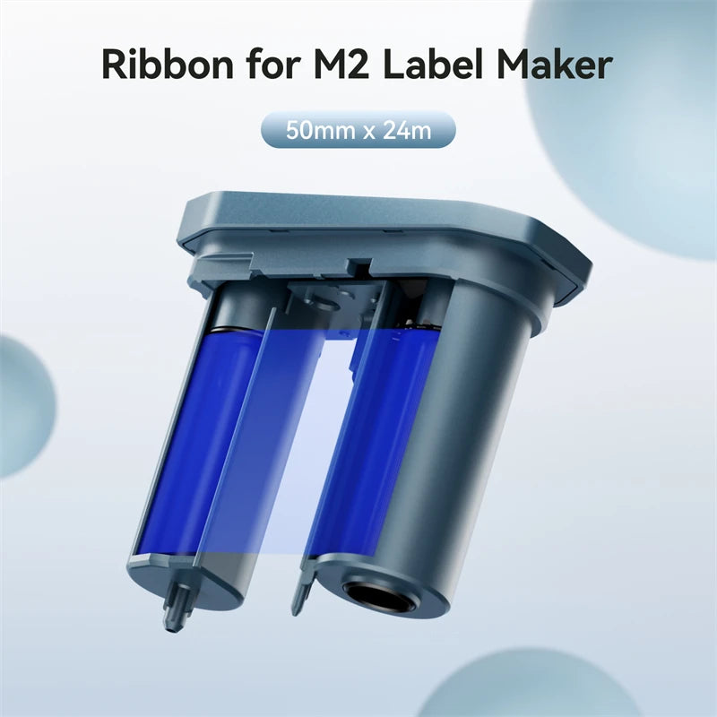 Niimbot M2 300DPI Portable Thermal Transfer Label Printer Thermal Label Printer PRIMED Only Ribbon Blue