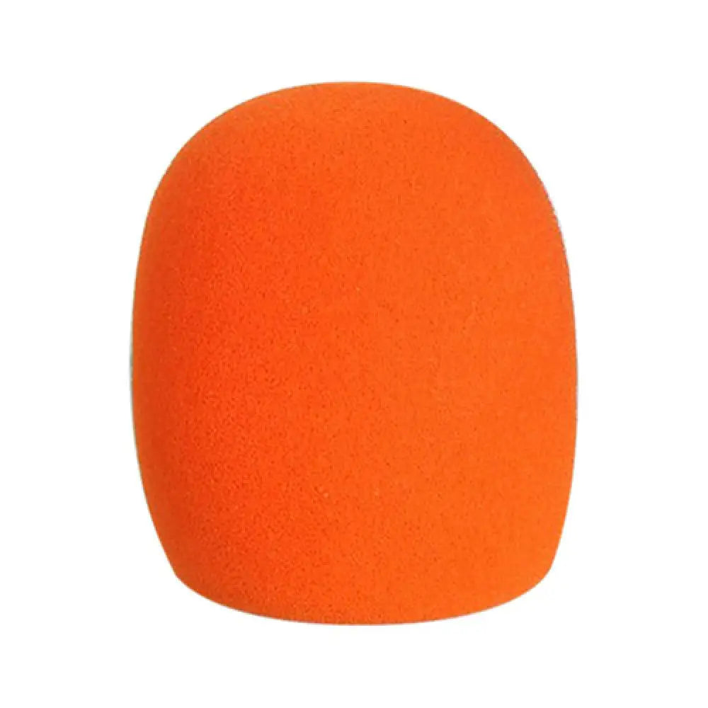 Foam Ball Mic Windscreen – Thickening Sponge Cover 5 Colors Mic Windscreen PRIMED Orange