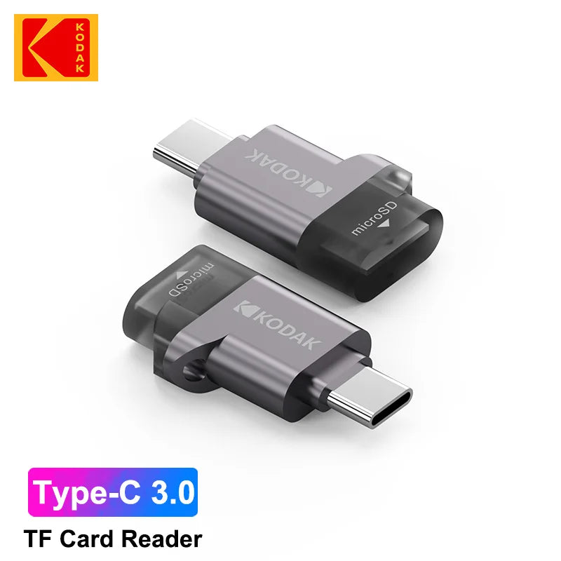 Kodak Type-C Micro SD Card Reader OTG Adapter C100 SD Card Reader PRIMED