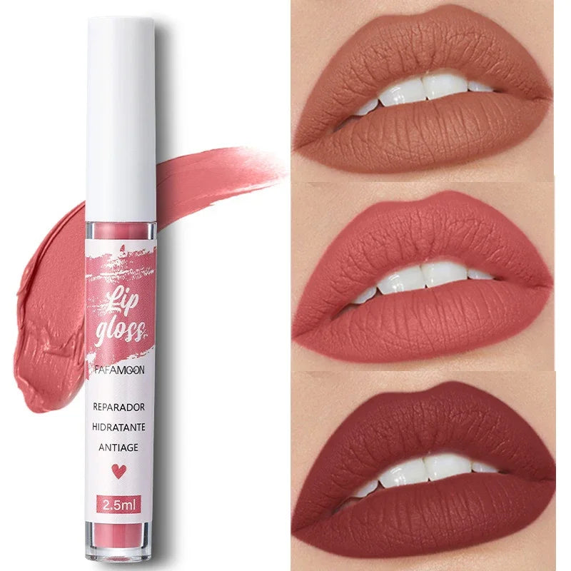 Fafamoon Rose Red Matte Liquid Lipstick – Waterproof Lip Glaze Matte Liquid Lipstick PRIMED