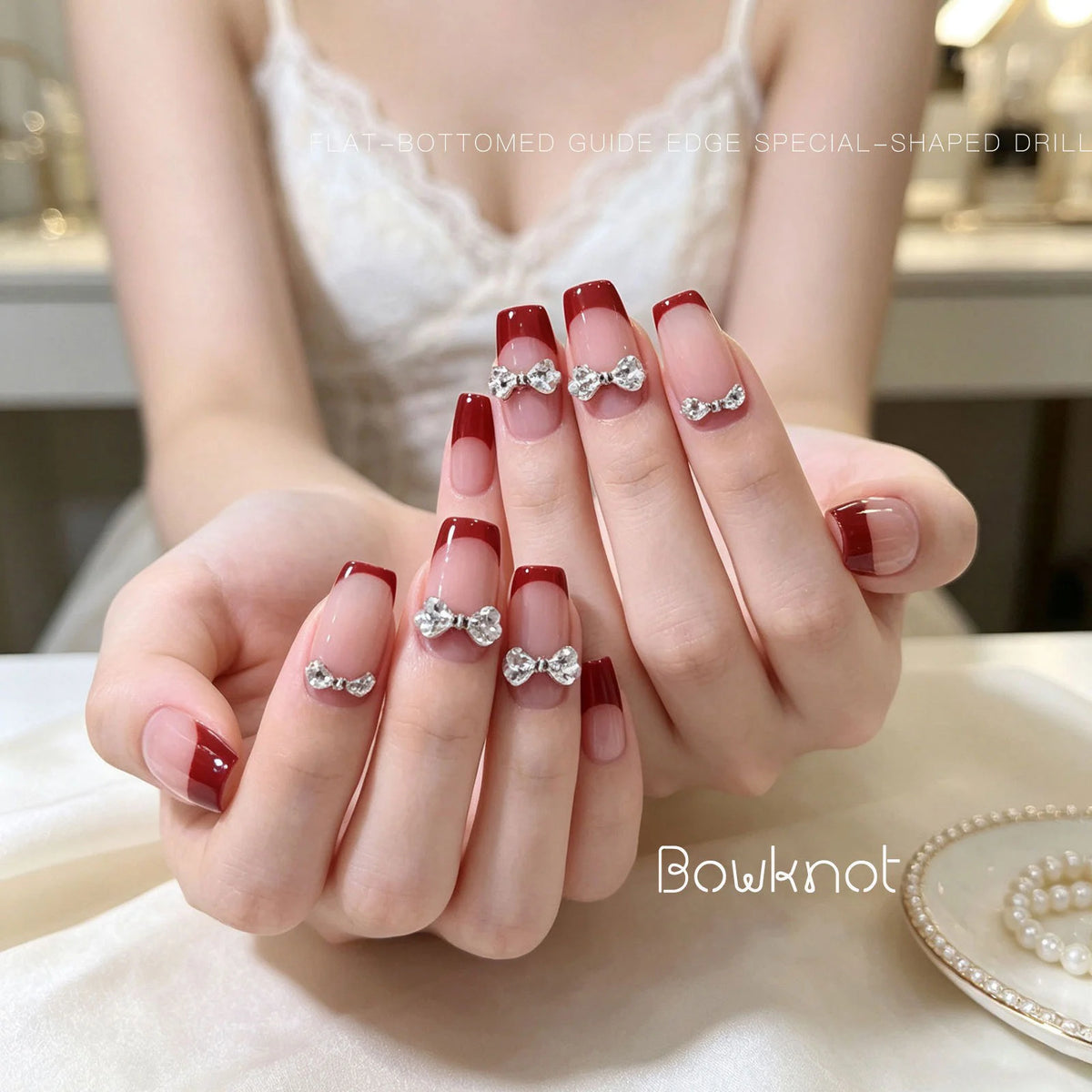3D Zircon Bowknot Nail Charms | Crystal Rhinestone Flatback Art Nail Art Charms PRIMED