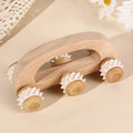 Wooden Massage Roller – 6-Ball Manual Body Massager Tool
