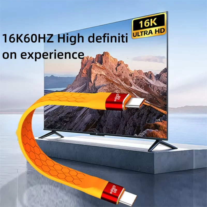 USB4 80Gbps USB-C Cable 240W Fast Charging 16K Thunderbolt 5/4/3 USB-C Cable PRIMED