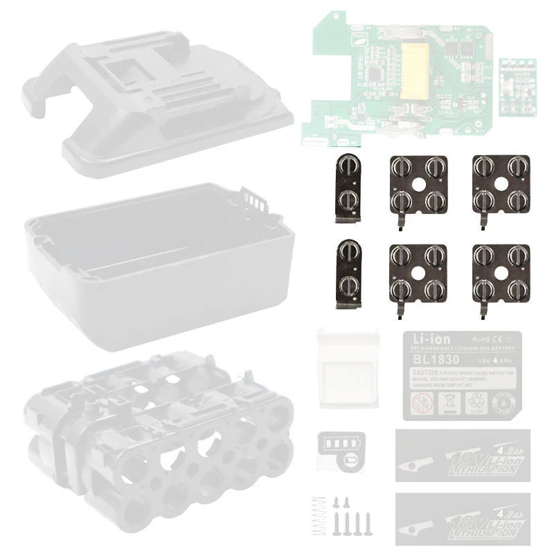 Nickel Sheets for Makita 18V 18650 Li-ion Battery Pack Rebuild Battery Connector Sheet PRIMED