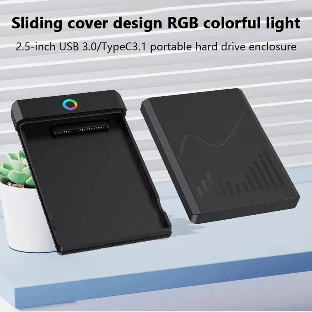 2.5" USB-C SATA HDD/SSD Enclosure – 5Gbps, Up to 6TB HDD SSD Enclosure PRIMED