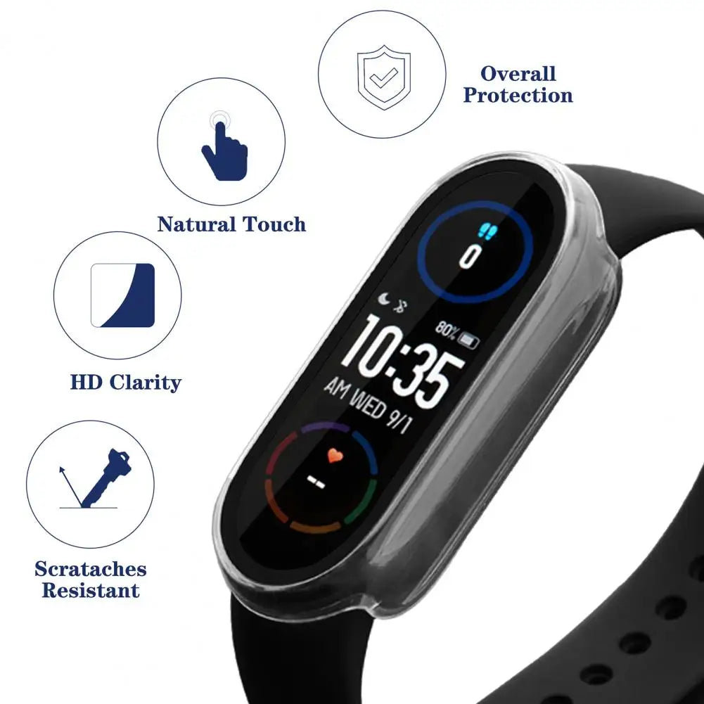Watch Case & Screen Protector for Xiaomi Mi Band 3/4/5/6/7 Smartwatch Protective Case PRIMED