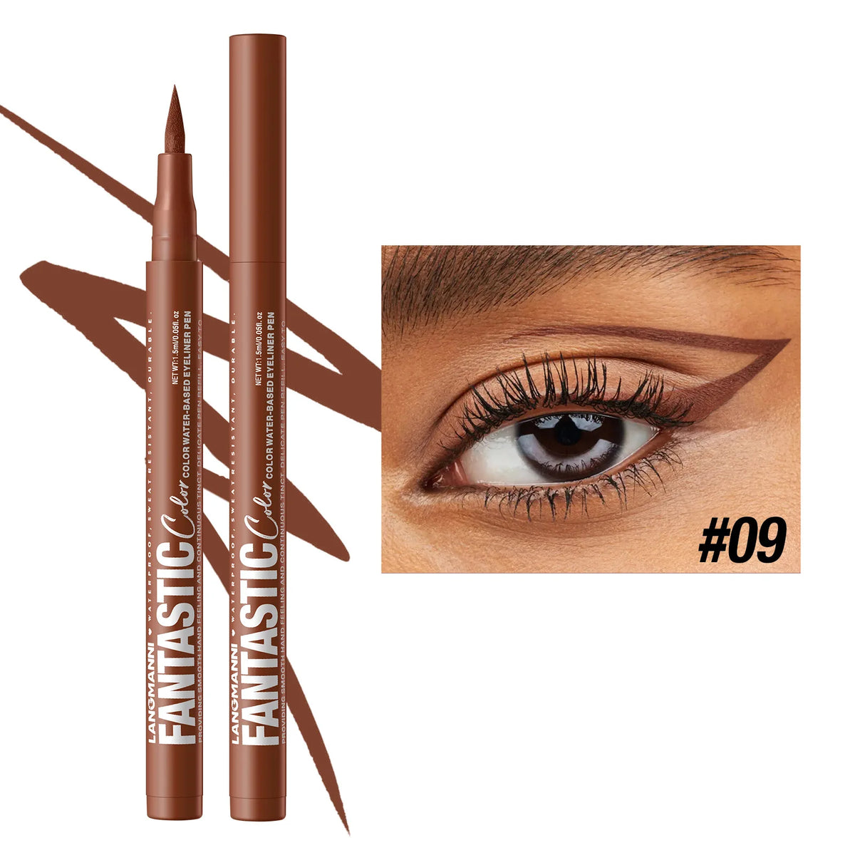 Waterproof Liquid Eyeliner Pen – 12 Matte Colors