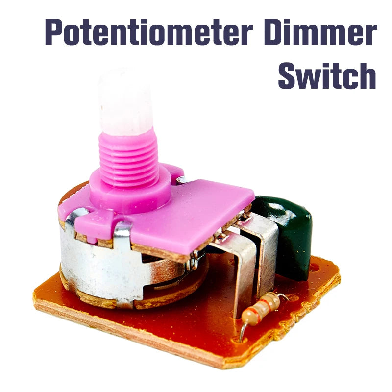 SCR Rotary Dimmer Switch 10V–220V | DIY Lamp Light Control