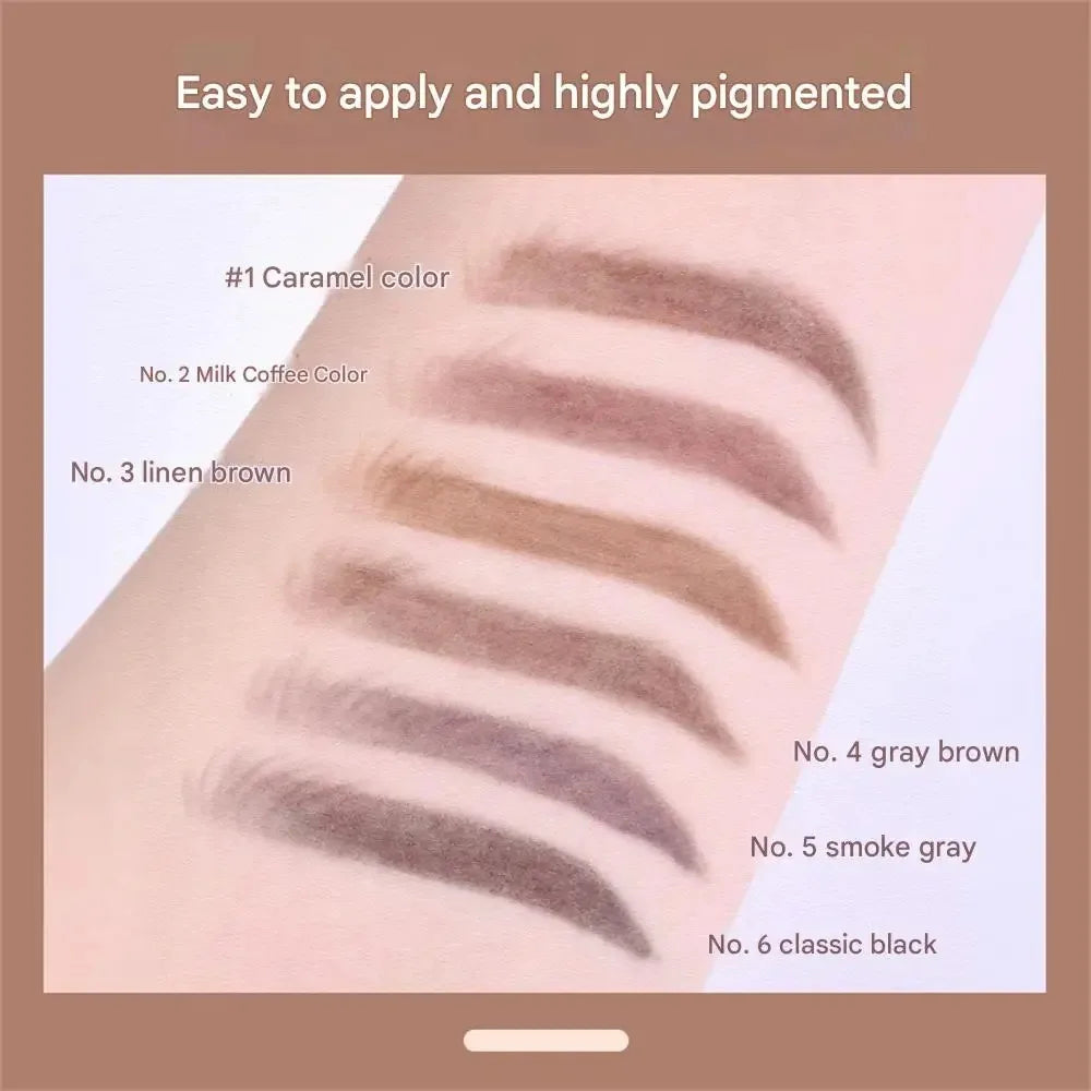 1.5mm Ultra-Fine Waterproof Eyebrow Pencil with Spoolie Brush
