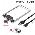 2.5" SATA HDD SSD Enclosure USB 3.0 & USB-C 5Gbps HDD SSD Enclosure PRIMED USB C-USB A OTG China Mainland