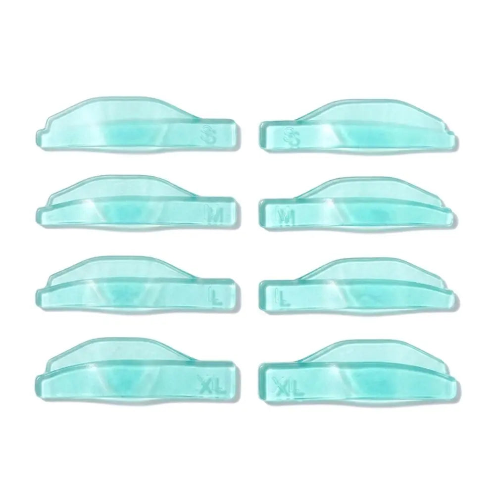 Silicone Eyelash Perm Curling Pads – 4 Pairs, 4 Sizes