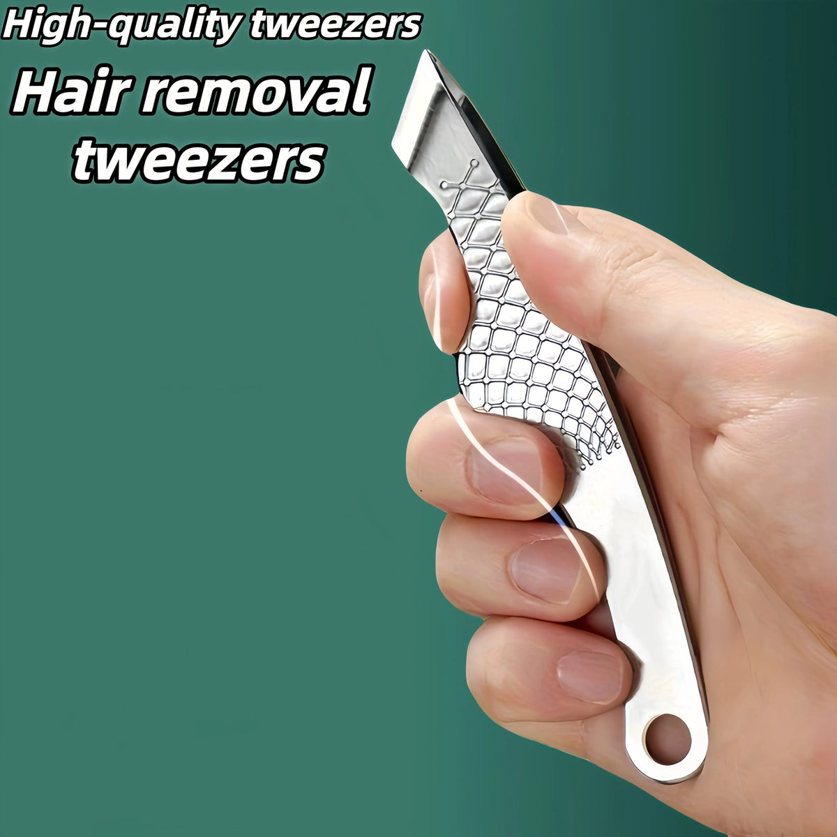 Stainless Steel Wide-Tip Tweezers – Beard & Eyebrow Tool