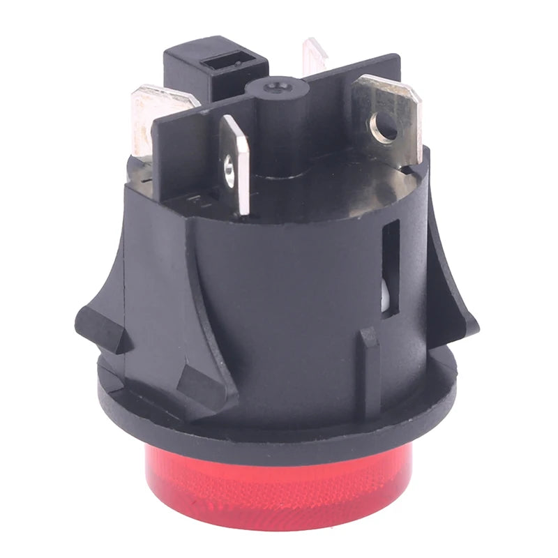 Red 4-Pin Illuminated Rocker Switch 16A 250V TÜV PS18-16